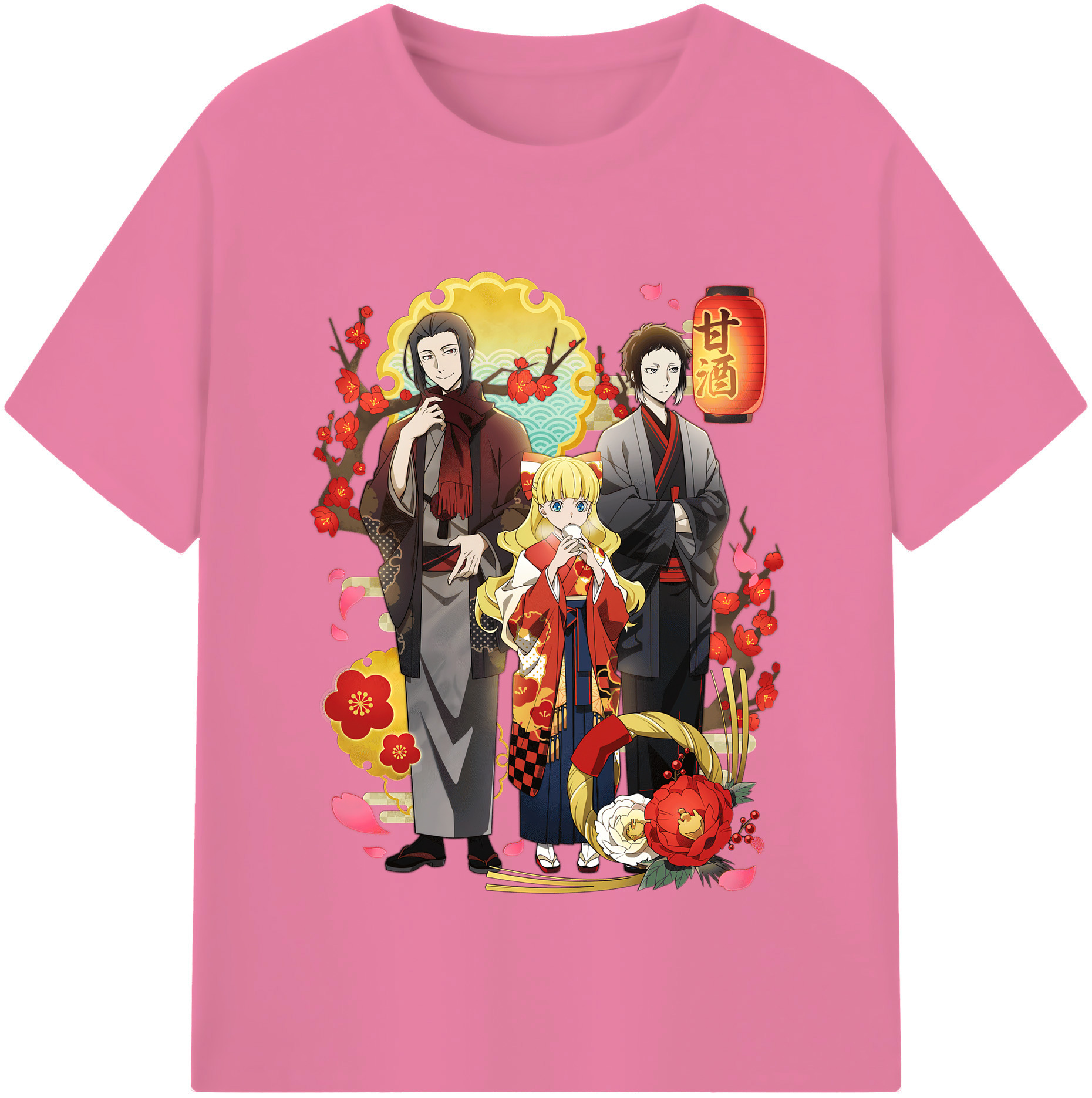 （画像用） 文豪ストレイドッグス Bungo Stray Dogs 綿100％半袖Tシャツ（フロントプリント）